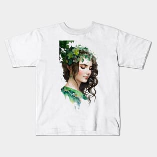 Serenity In Green II Kids T-Shirt